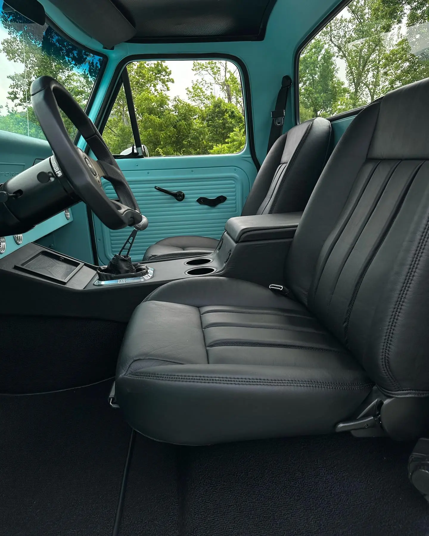 Interior of the 1967 Ford F-100