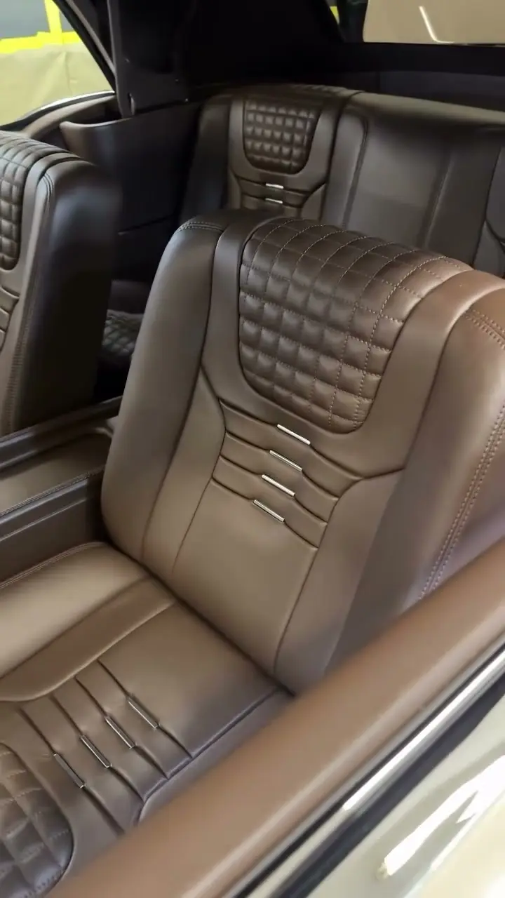 Interior of the 1956 Chevrolet Bel Air convertible