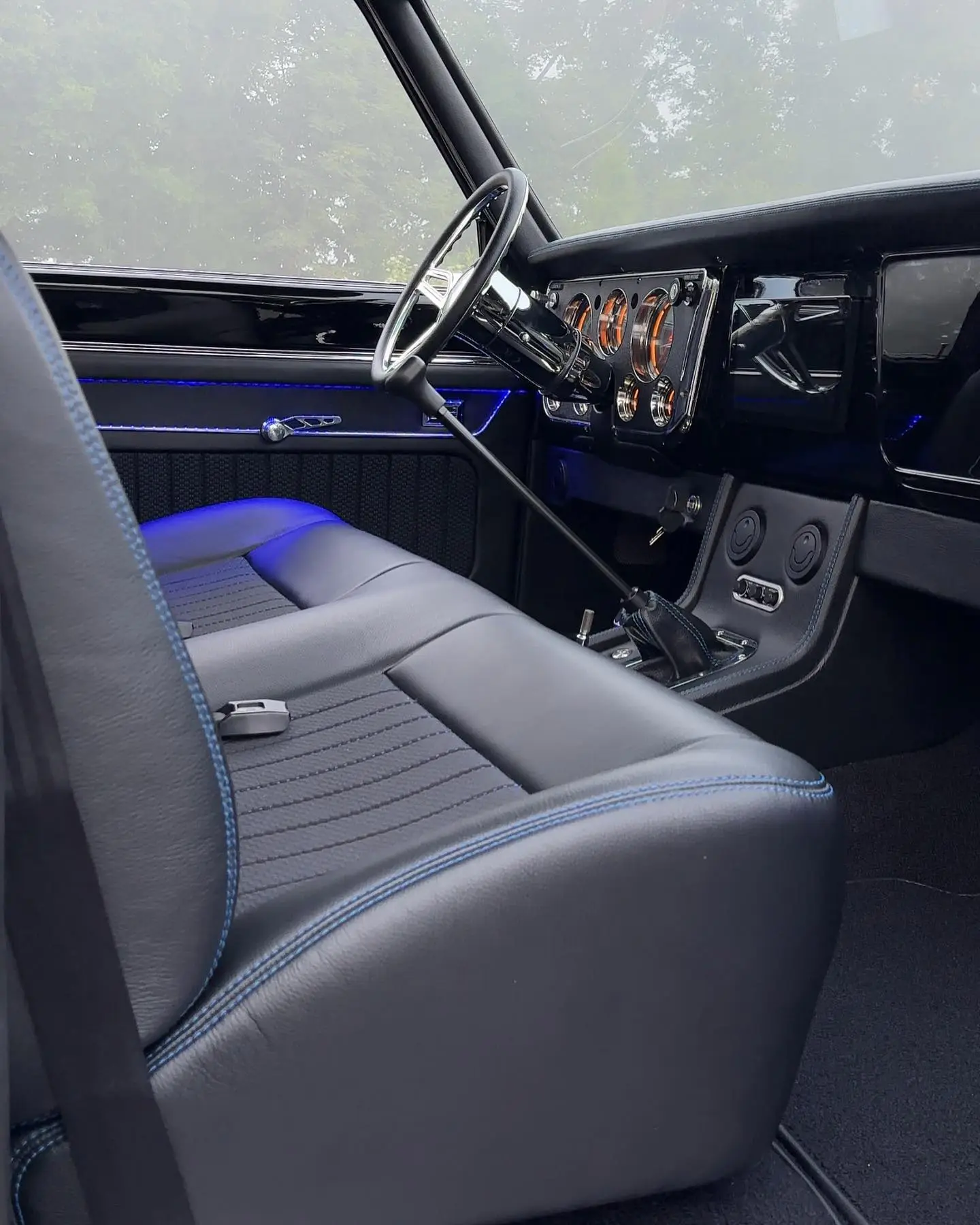 Interior of the 1969 Chevrolet CK20 4x4