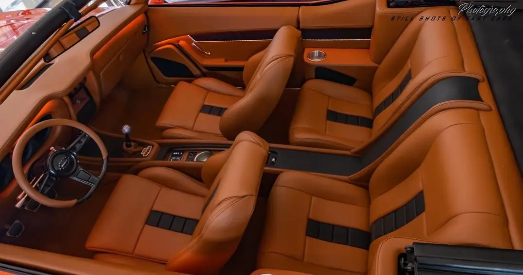 Interior of the 1969 Pontiac GTO convertible
