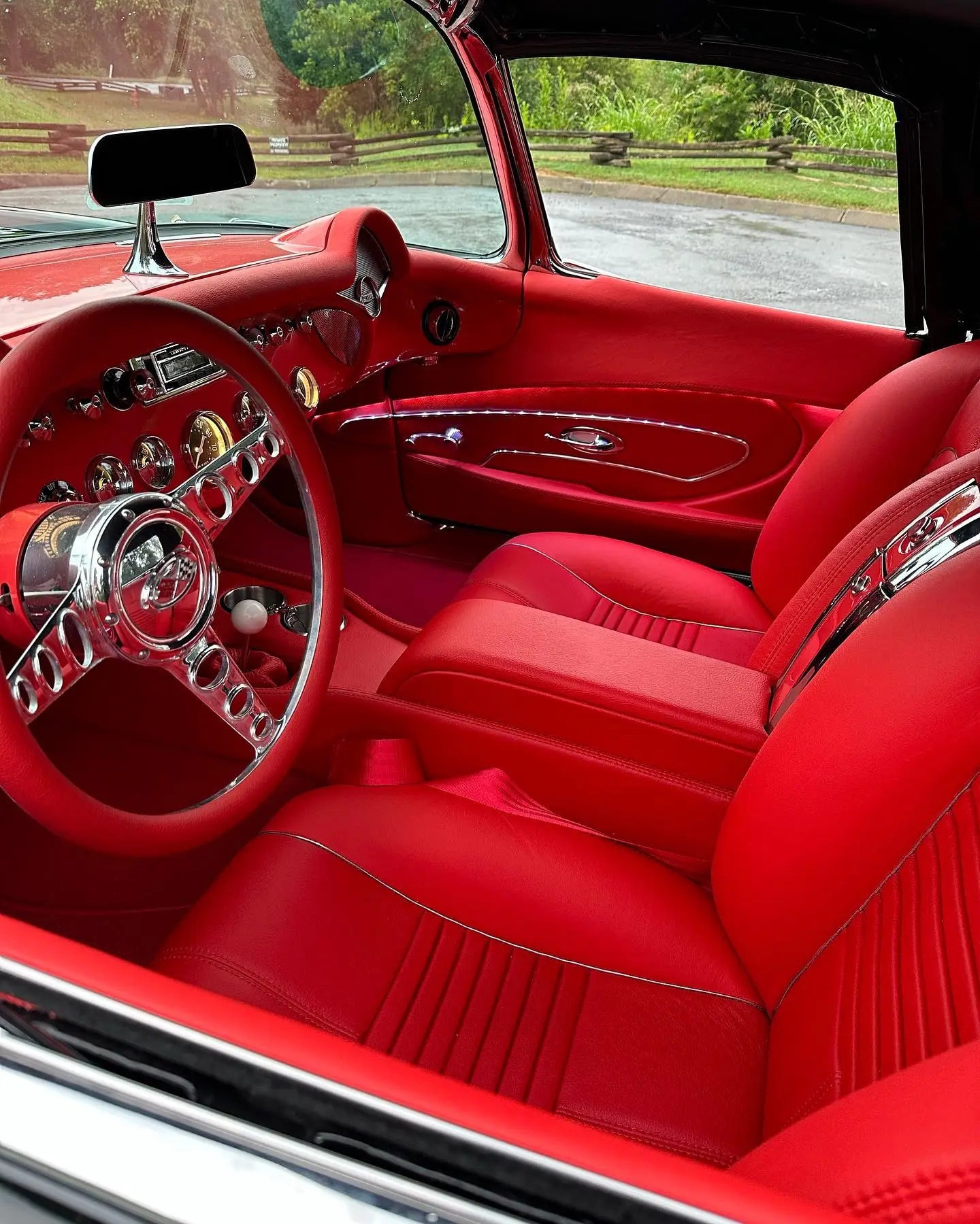 Interior of the 1957 Chevrolet Corvette