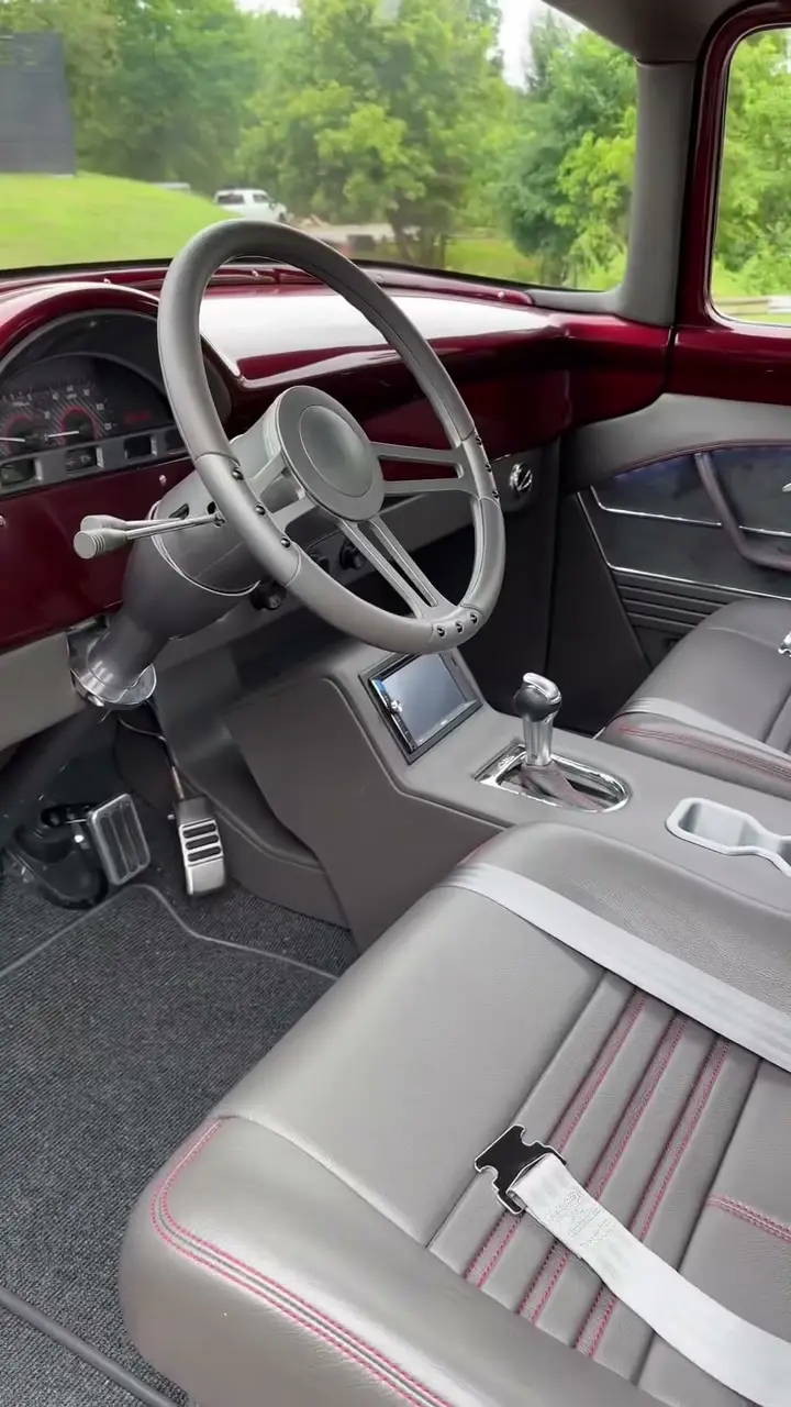 Interior of the 1956 Ford F-100